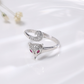 Kitsune 925 Silver Diamond Ring