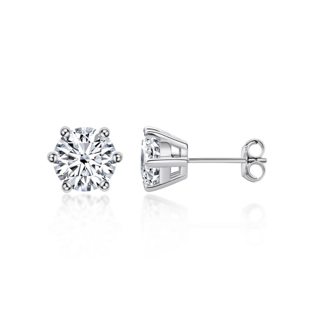 Princess Crown Stud Earrings