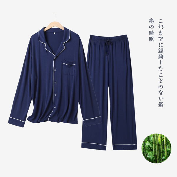 ルームウェア・パジャマ A&S Big combo pajama long sleeve Himoriwabi Nemuri Pajamas - Long Sleeve Set – Himoriwabi Couture