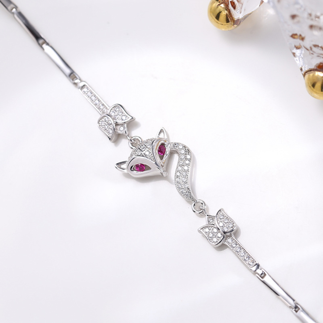 Kitsune 925 Silver Diamond Bracelet