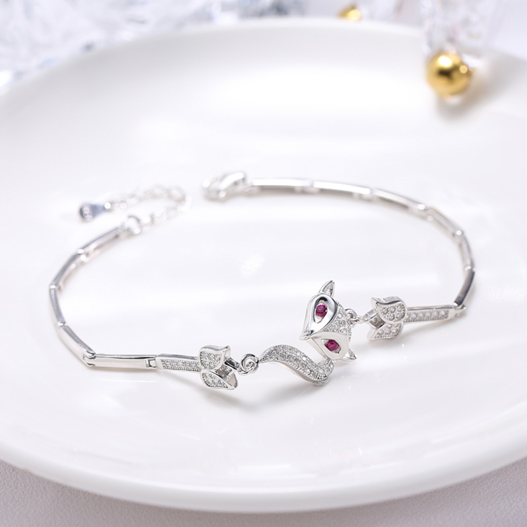 Kitsune 925 Silver Diamond Bracelet