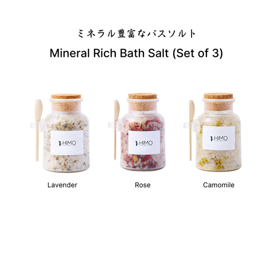 Mineral-Rich Bath Salt Set (3 Bottles)