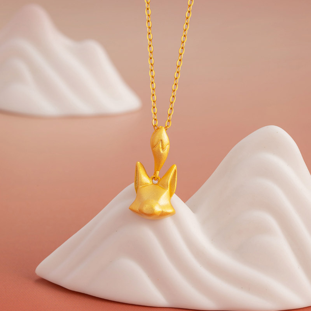 Kitsune Gold-Plated 925 Tail Necklace