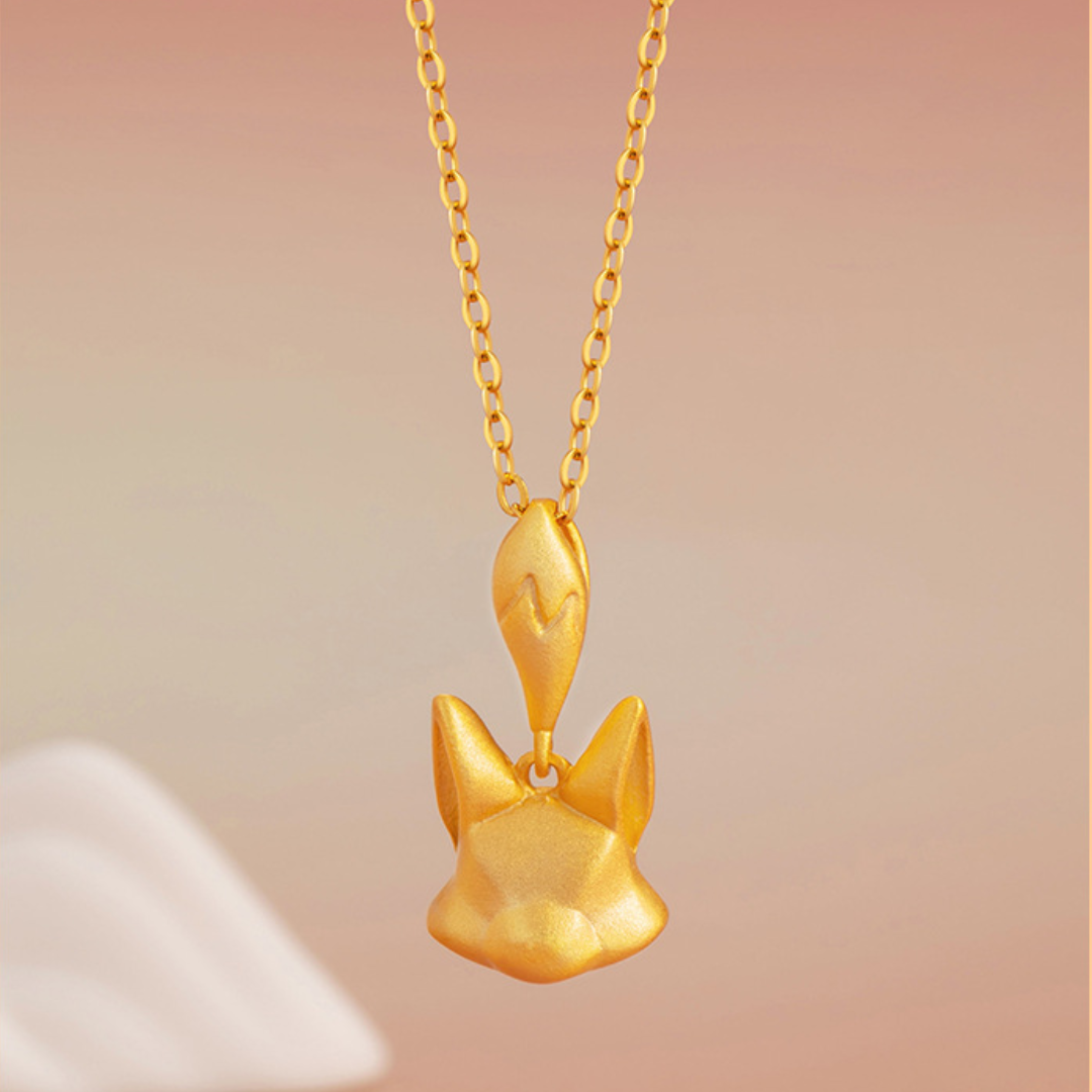 Kitsune Gold-Plated 925 Tail Necklace