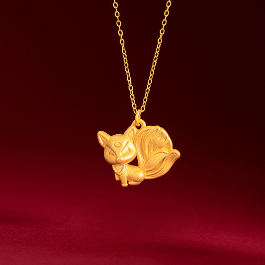 Kitsune Gold-Plated 999 Necklace