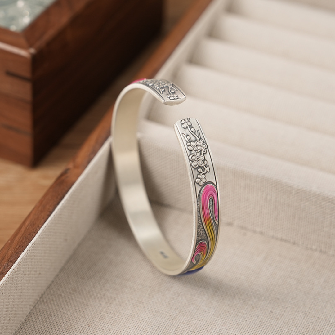 Kitsune 999 Silver Bangle