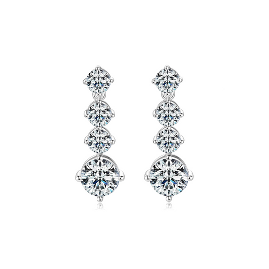 Moissanite Drop Earrings