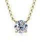 Four-Prong Moissanite Slider Necklace