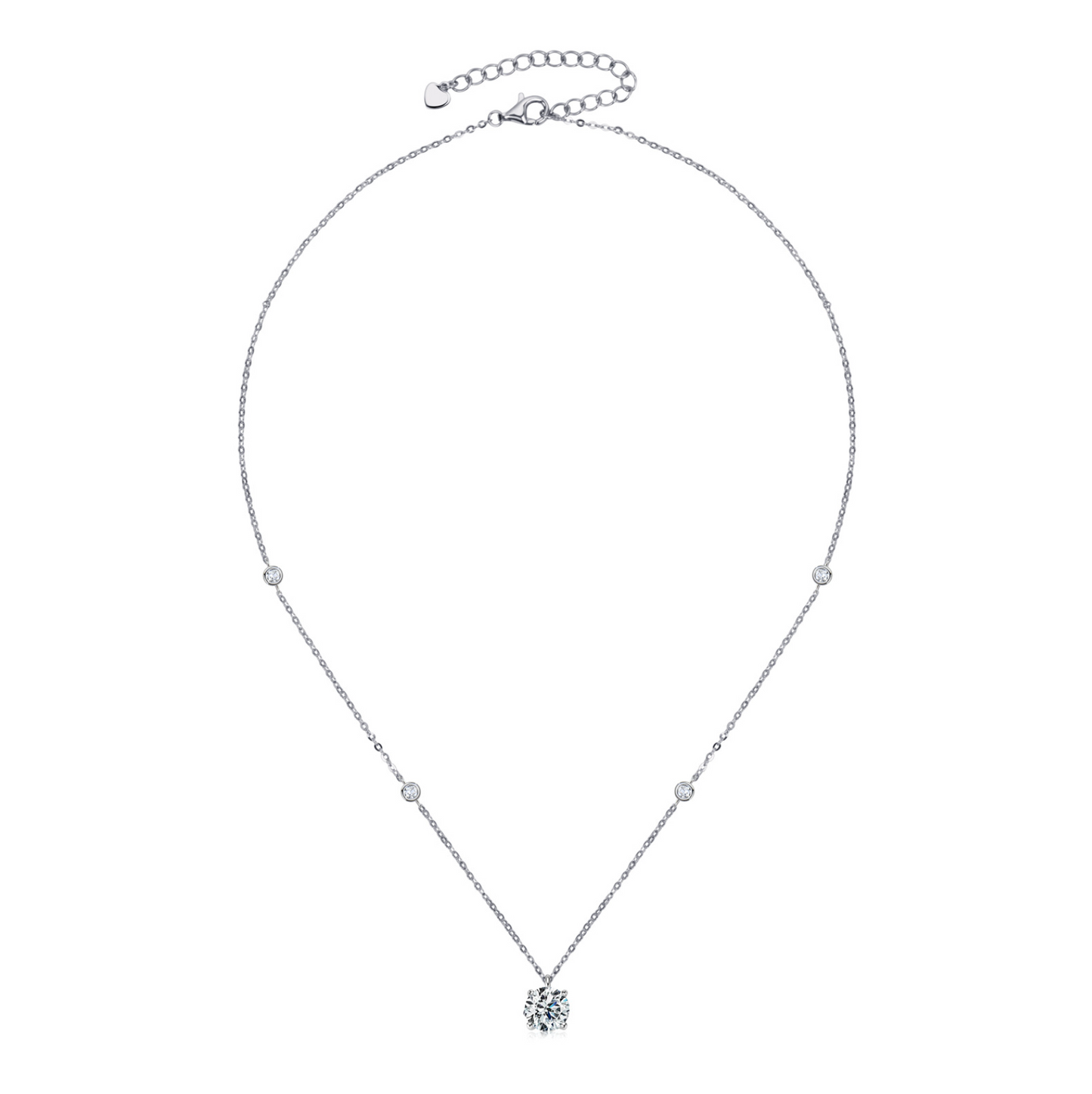 Four-Prong Moissanite Constellation Necklace