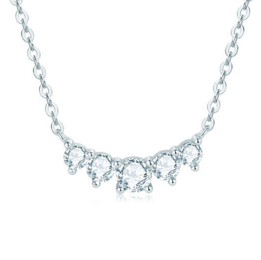 Crown Moissanite Necklace