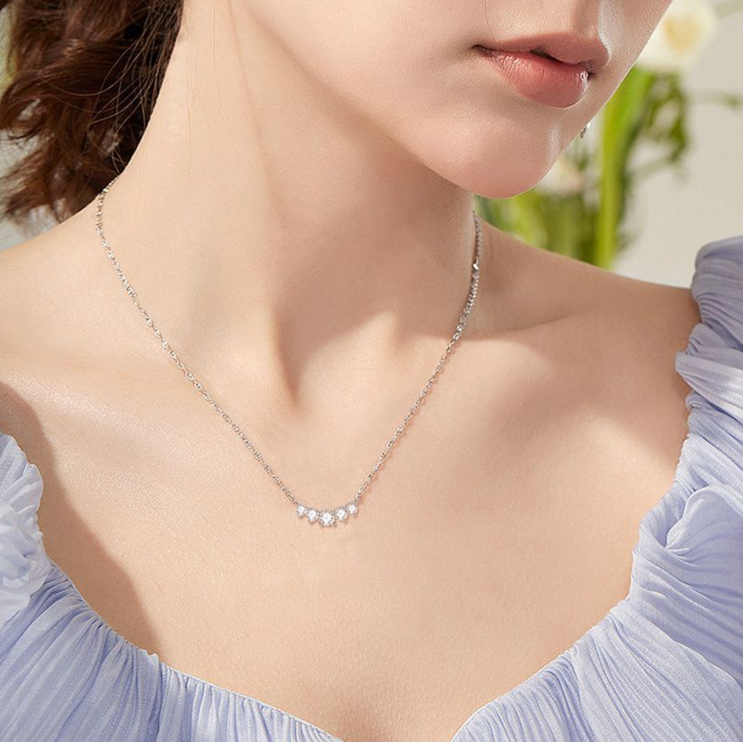 Crown Moissanite Necklace