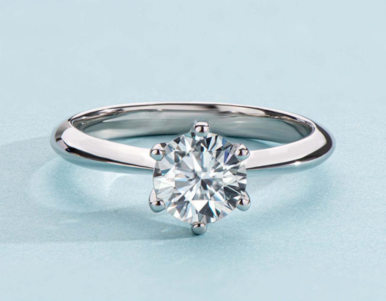 6-Prong Moissanite Ring