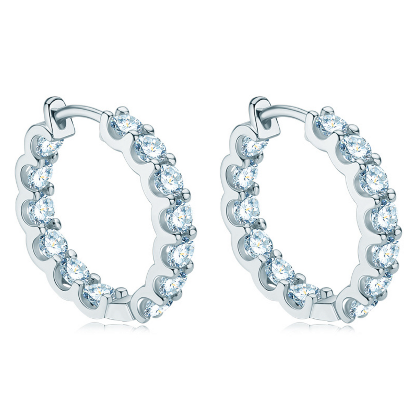 Pavé Hoop Earrings