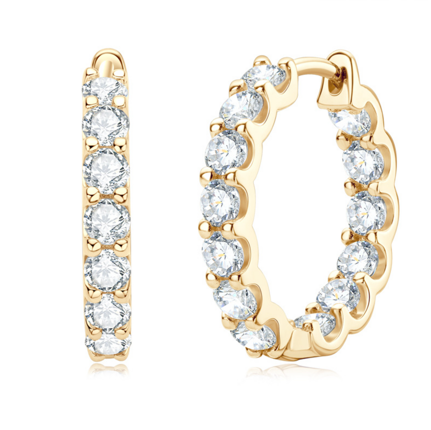 Pavé Hoop Earrings