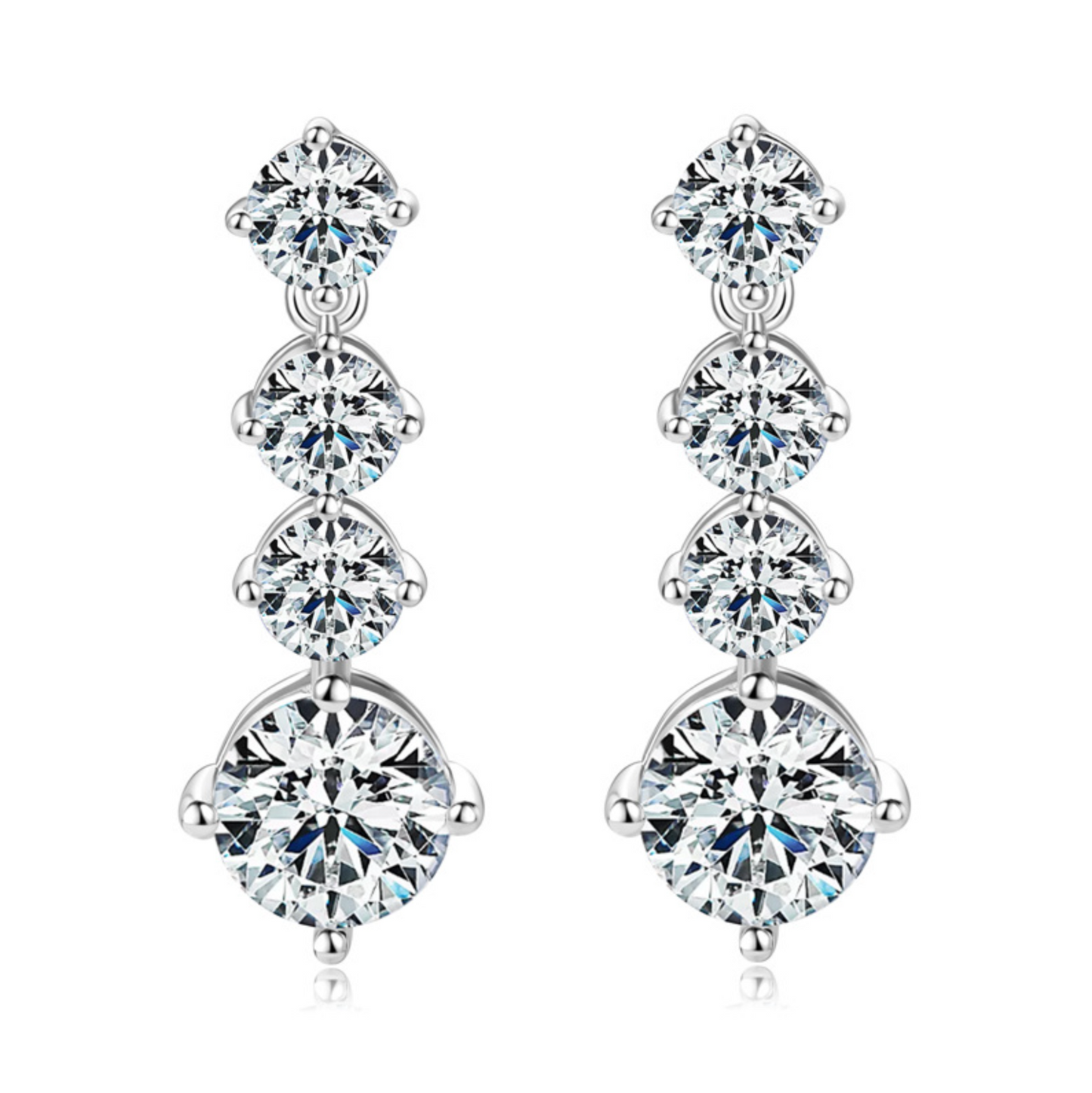 Moissanite Drop Earrings