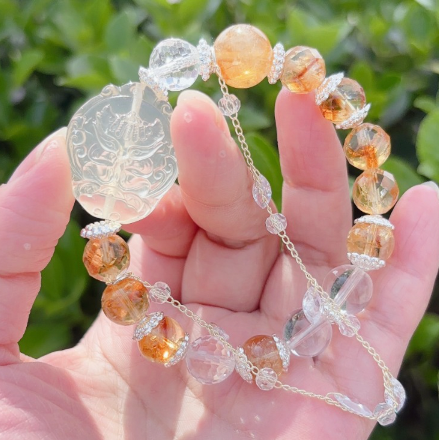 Kitsune Citrine Beaded Bracelet III