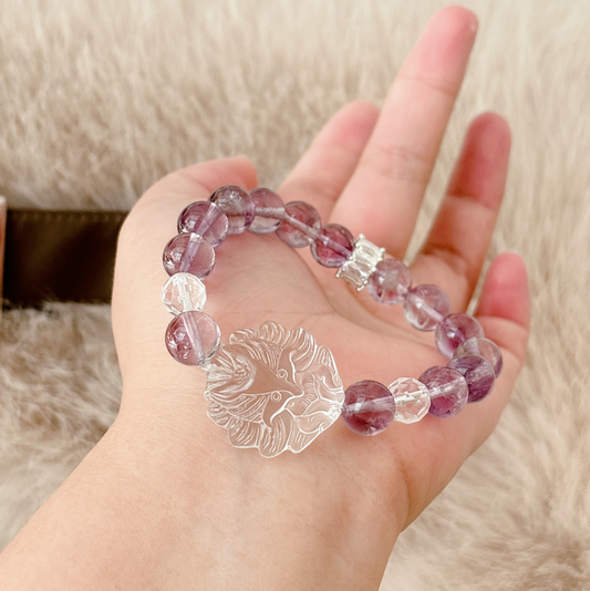 Kitsune Amethyst Beaded Bracelet II