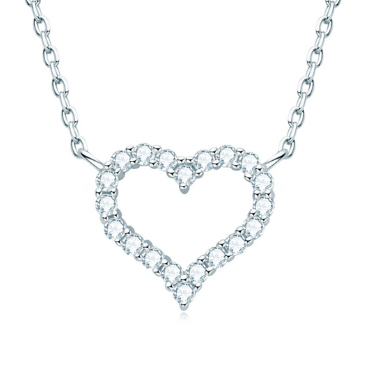 Heart Moissanite Pendant Necklace