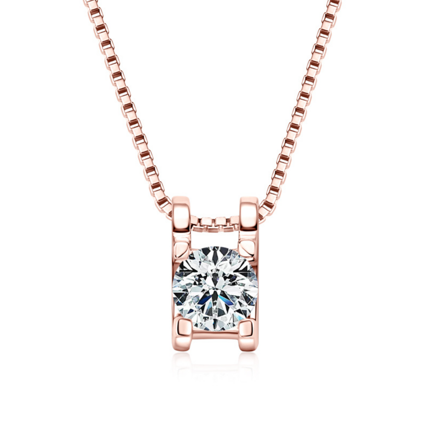 H Moissanite Pendant Necklace