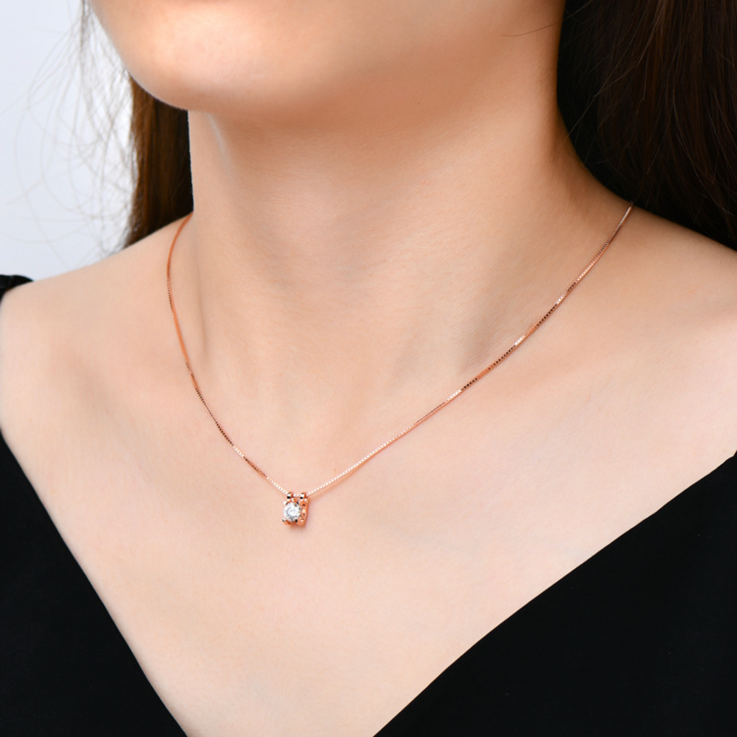 H Moissanite Pendant Necklace