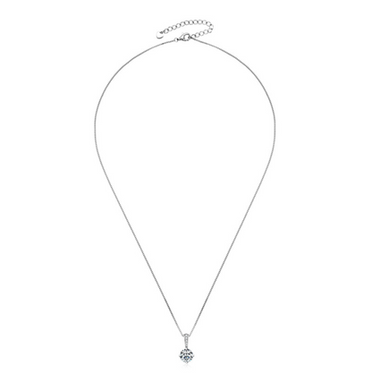 Four-Prong Moissanite Pendant Necklace II