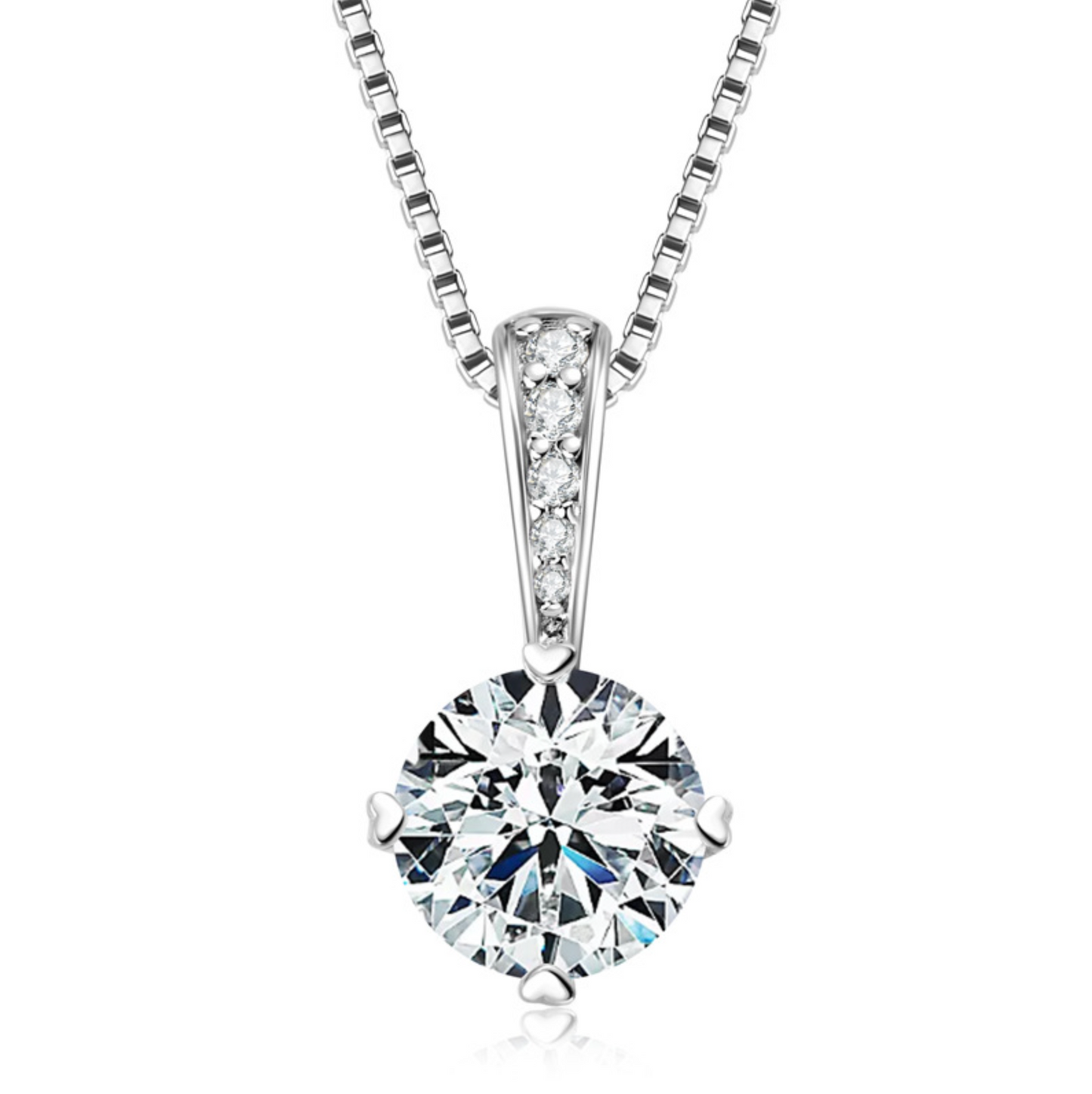 Four-Prong Moissanite Pendant Necklace II